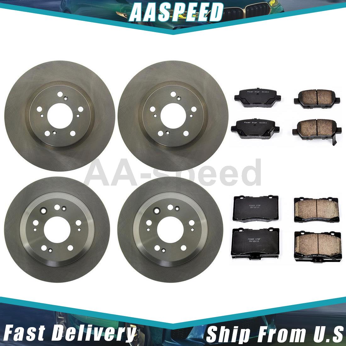 Front Rear Rotor Ceramic Brake Pads For 2005 2006 2007 2008 2009-2012 Acura RL - Foto 11